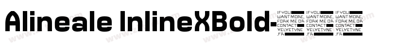 Alineale InlineXBold字体转换